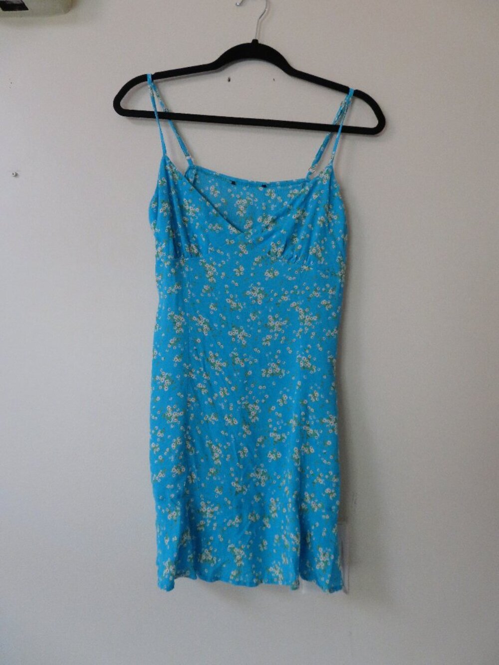 Baby Blue Floral Slip Dress Summer size Small